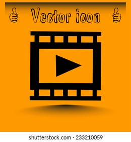 video icon, vector illustration 
