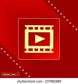 video icon, vector illustration 