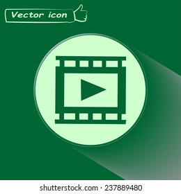 video icon, vector illustration 