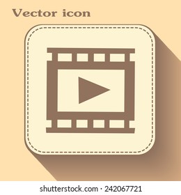 video icon, vector illustration 