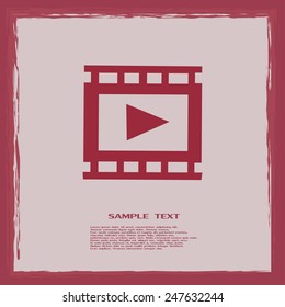 video icon, vector illustration 