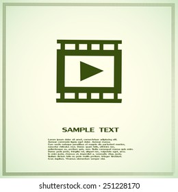 video icon, vector illustration 