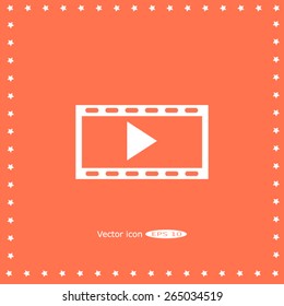 video icon, vector illustration