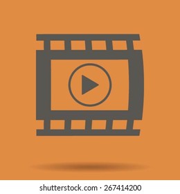 video icon, vector illustration