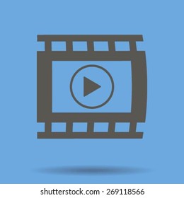 video icon, vector illustration