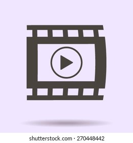 video icon, vector illustration