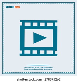 video icon, vector illustration 