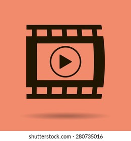 video icon, vector illustration