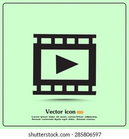video icon, vector illustration 