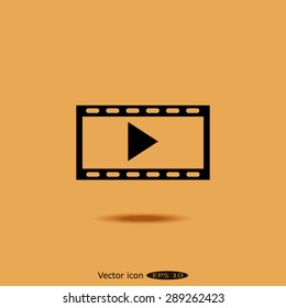video icon, vector illustration