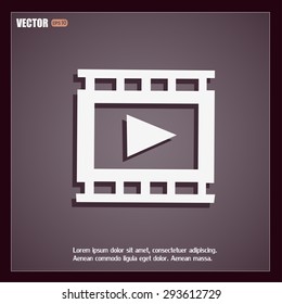video icon, vector illustration 