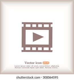 video icon, vector illustration 