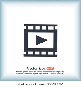 video icon, vector illustration 