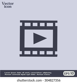 video icon, vector illustration 