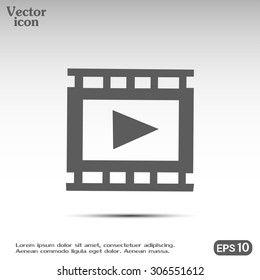 video icon, vector illustration 