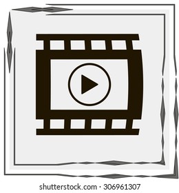 video icon, vector illustration