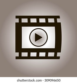 video icon, vector illustration