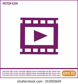 video icon, vector illustration 