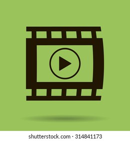 video icon, vector illustration