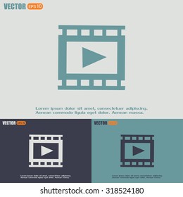 video icon, vector illustration 