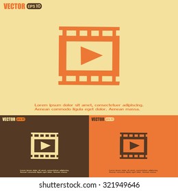 video icon, vector illustration 