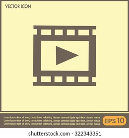 video icon, vector illustration 