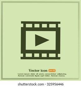 video icon, vector illustration 