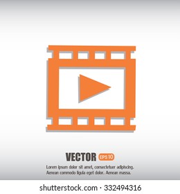 video icon, vector illustration 