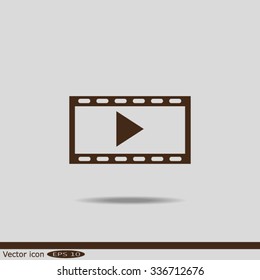 video icon, vector illustration