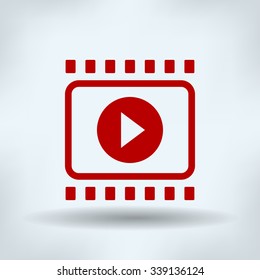 video icon, vector illustration