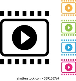 video icon, vector illustration