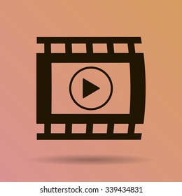 video icon, vector illustration