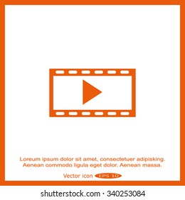 video icon, vector illustration