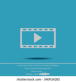 video icon, vector illustration