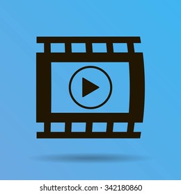 video icon, vector illustration