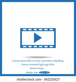 video icon, vector illustration