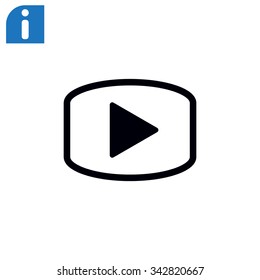 video icon, vector illustration