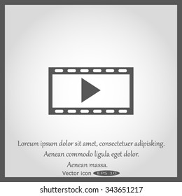 video icon, vector illustration