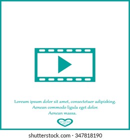 video icon, vector illustration