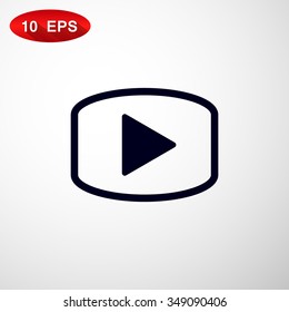 video icon, vector illustration