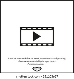 video icon, vector illustration