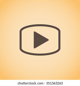 video icon, vector illustration