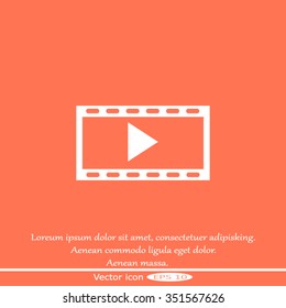 video icon, vector illustration