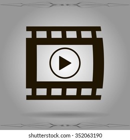 video icon, vector illustration