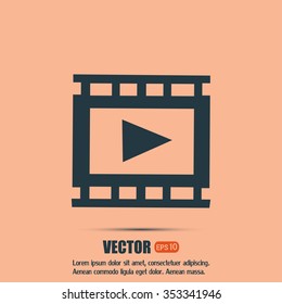 video icon, vector illustration 