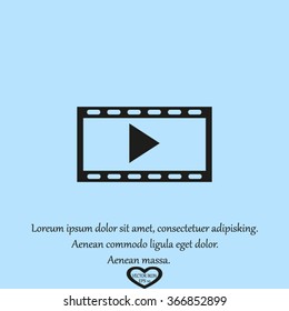 video icon, vector illustration