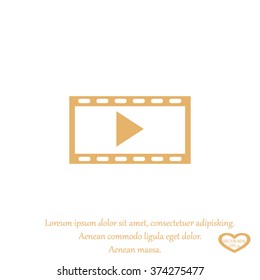 video icon, vector illustration