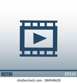 video icon, vector illustration 