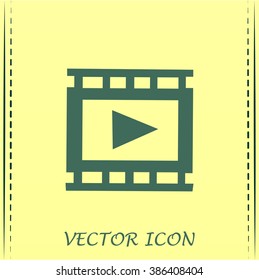 video icon, vector illustration 