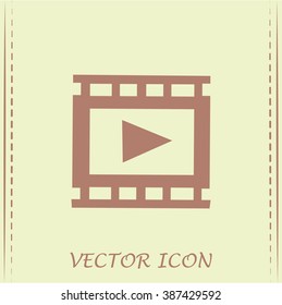 video icon, vector illustration 